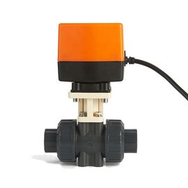 DN15 1/2 Duim 2 Manier Elektrische Aangedreven Kogelklep, de Gemotoriseerde Plastic Kogelklep van pvc
