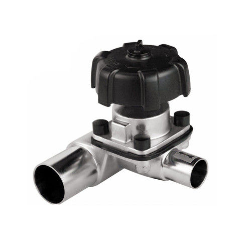 Hand/Pneumatische Sanitaire Diafragmaklep, t-het Diafragmaklep van de Type driemanier