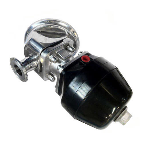 SS304/Sanitaire het Diafragmaklep van SS316L, de Pneumatische Klep van de Tankbodem