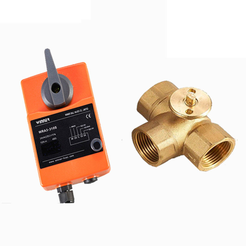 24V DN50 2 Manier Elektrische Aangedreven Kogelklep voor het Systeem van de Waterbehandeling