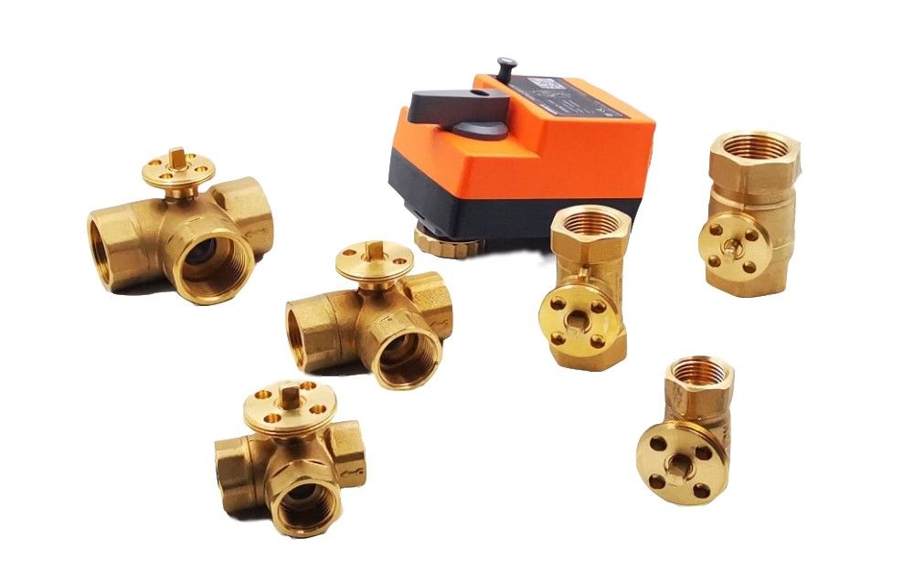 24V DN50 2 Manier Elektrische Aangedreven Kogelklep voor het Systeem van de Waterbehandeling