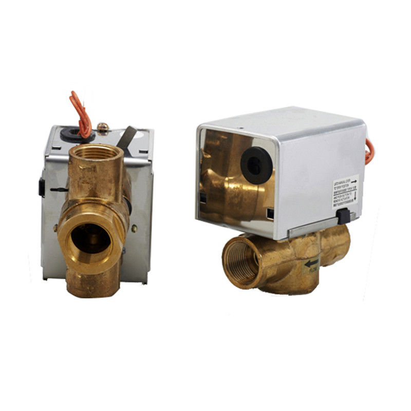 2 de Terugkeer Elektrische Kogelklep van de manier/3 Manier Lente voor het Systeem van FCU/HVAC-