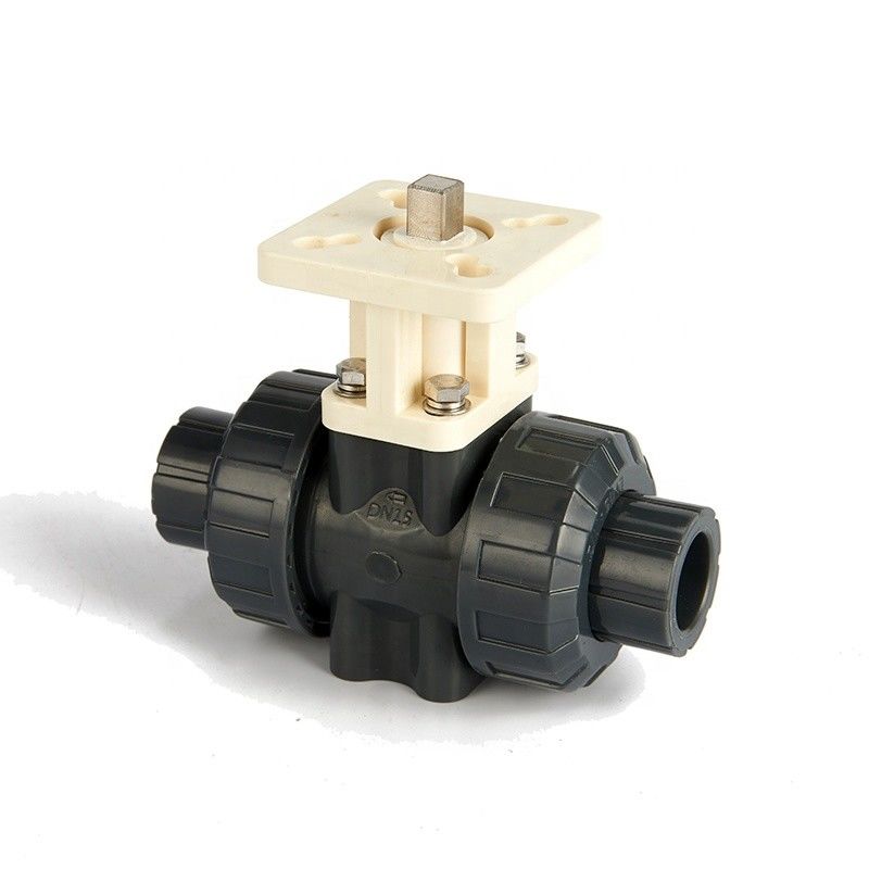 DN15 1/2 Duim 2 Manier Elektrische Aangedreven Kogelklep, de Gemotoriseerde Plastic Kogelklep van pvc
