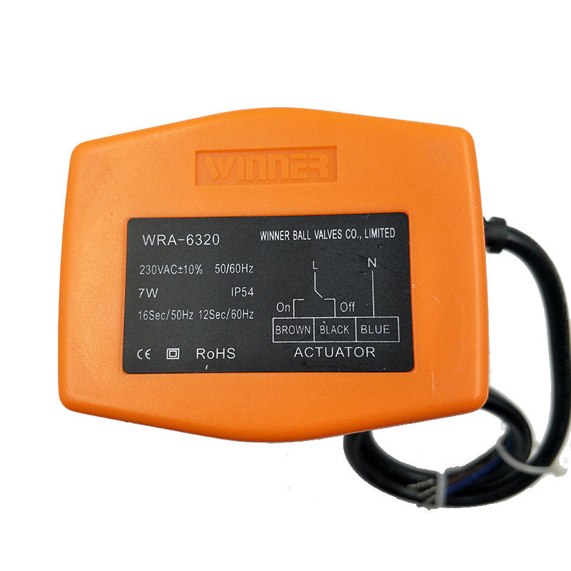 DN15 1/2 Duim 2 Manier Elektrische Aangedreven Kogelklep, de Gemotoriseerde Plastic Kogelklep van pvc