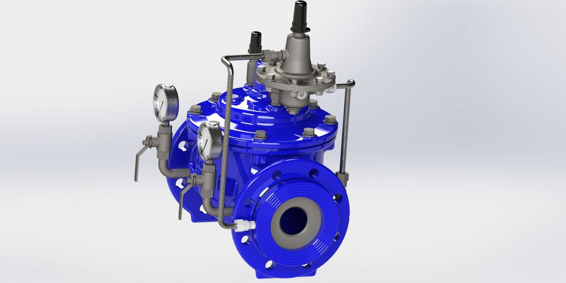 Duurzame Stroom Rate Control Valve, Blauwe RAL 5010 Constant Flow Valve