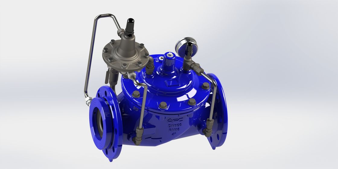 Duurzame Stroom Rate Control Valve, Blauwe RAL 5010 Constant Flow Valve