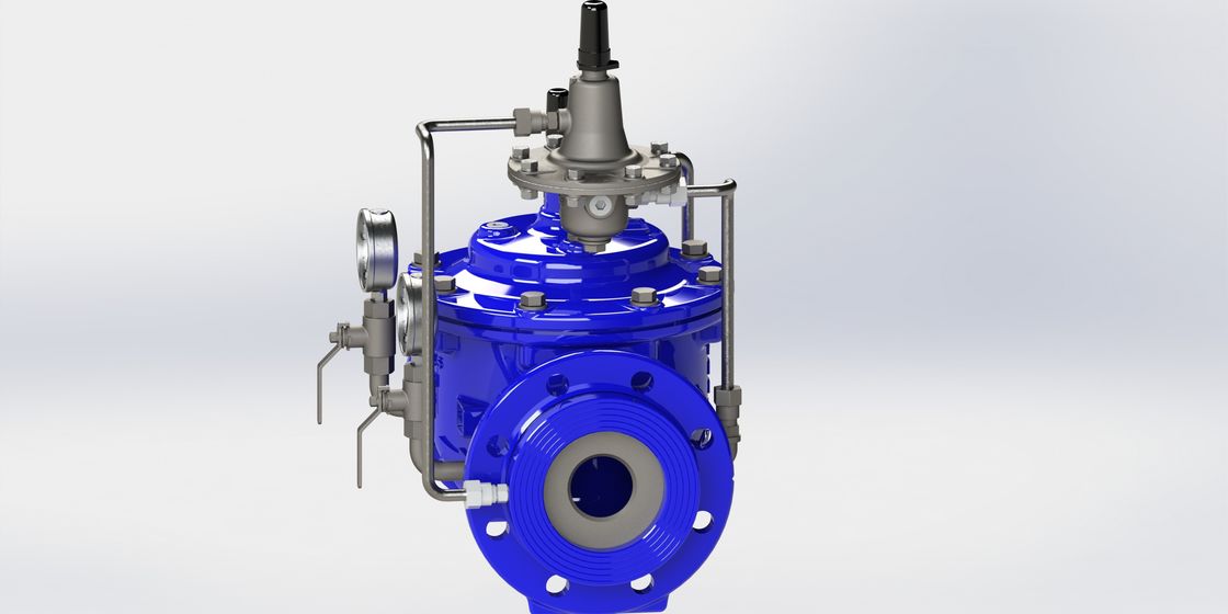 Roestvrij staal Proeffluid control valve met Nylon Versterkingsdiafragma
