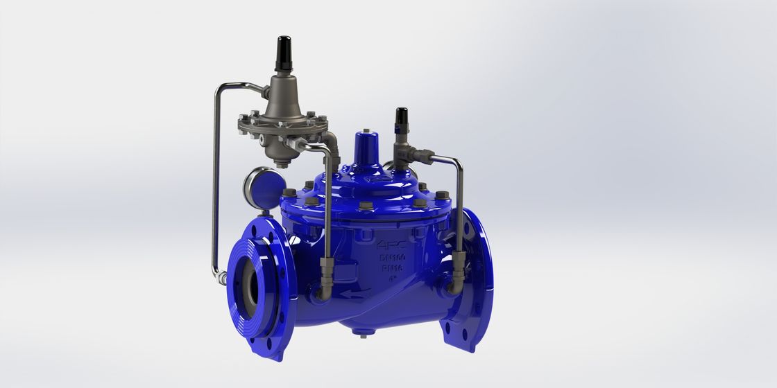 Roestvrij staal Proeffluid control valve met Nylon Versterkingsdiafragma